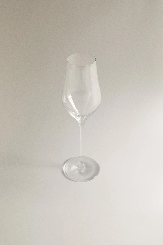 PLAIN CRYSTALLINE FLUTE GLASS