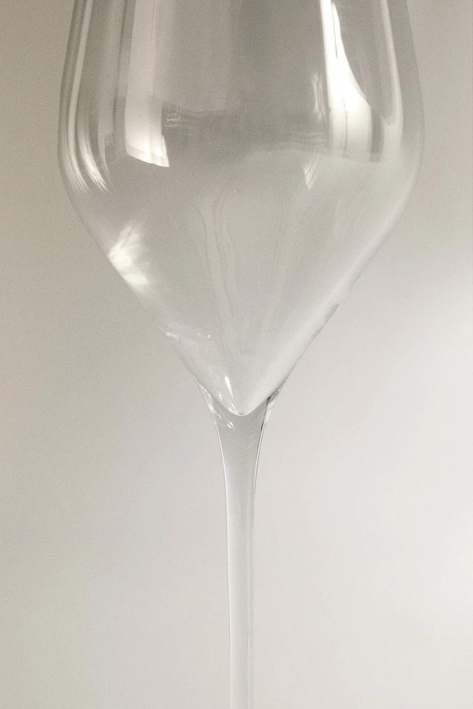 PLAIN CRYSTALLINE FLUTE GLASS