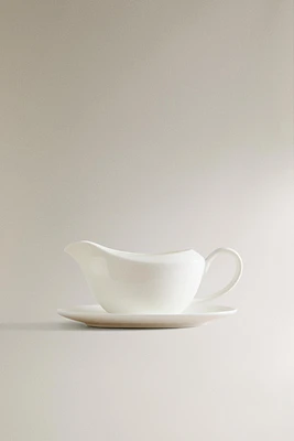 SOLID BONE CHINA GRAVY BOAT