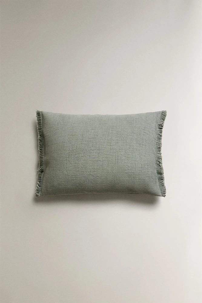 HOUSSE DE COUSSIN FRANGES
