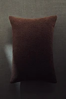 FAUX SHEARLING THROW PILLOW COVER