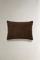 FAUX SHEARLING THROW PILLOW COVER