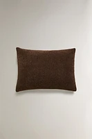 FAUX SHEARLING THROW PILLOW COVER