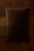 FAUX SHEARLING THROW PILLOW COVER