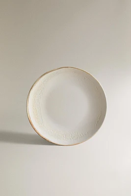 STONEWARE DESSERT PLATE