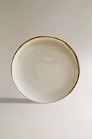 ROUND STONEWARE SERVING DISH