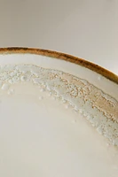 ROUND STONEWARE SERVING DISH