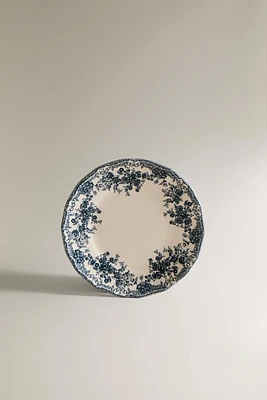 FLORAL EARTHENWARE SIDE PLATE