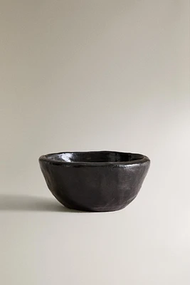 DECORATIVE IRREGULAR TERRACOTTA BOWL