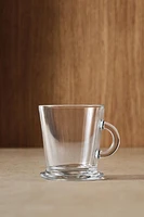 TRANSPARENT GLASS CAPPUCCINO CUP