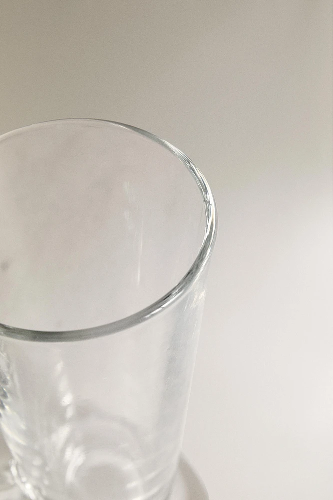 GLASS COFFEE CUP WITH HANDLE