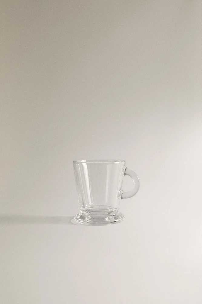 TRANSPARENT GLASS ESPRESSO CUP