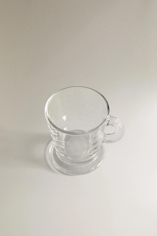 TRANSPARENT GLASS ESPRESSO CUP