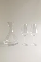 SET OF BOHEMIA CRYSTAL GLASSWARE