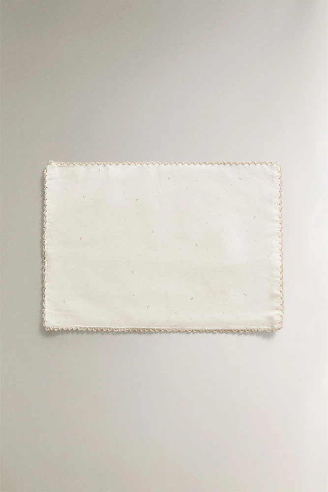 ENSEMBLE DE DRAPS BERCEAU BÉBÉ LUNE