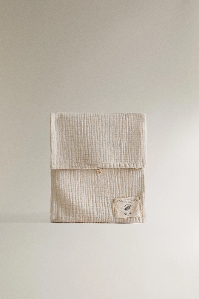 ENSEMBLE DE DRAPS BERCEAU BÉBÉ GAZE LUNE