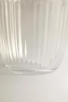 LINEAR-DESIGN GLASS TUMBLER