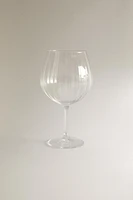 TEXTURED CRYSTALLINE WINE GLASS