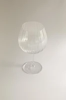 TEXTURED CRYSTALLINE WINE GLASS