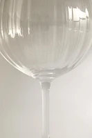 TEXTURED CRYSTALLINE WINE GLASS