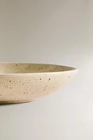 DOTTED STONEWARE SOUP PLATE