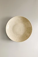 DOTTED STONEWARE SOUP PLATE