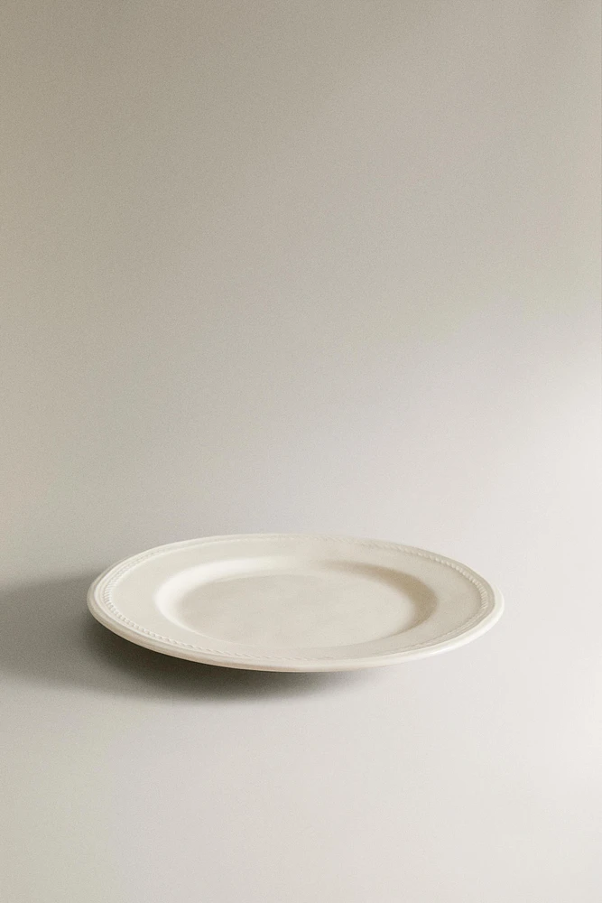 CHAIN EARTHENWARE DINNER PLATE