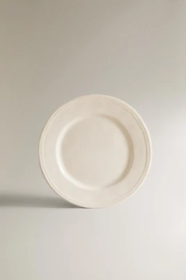 CHAIN EARTHENWARE DESSERT PLATE