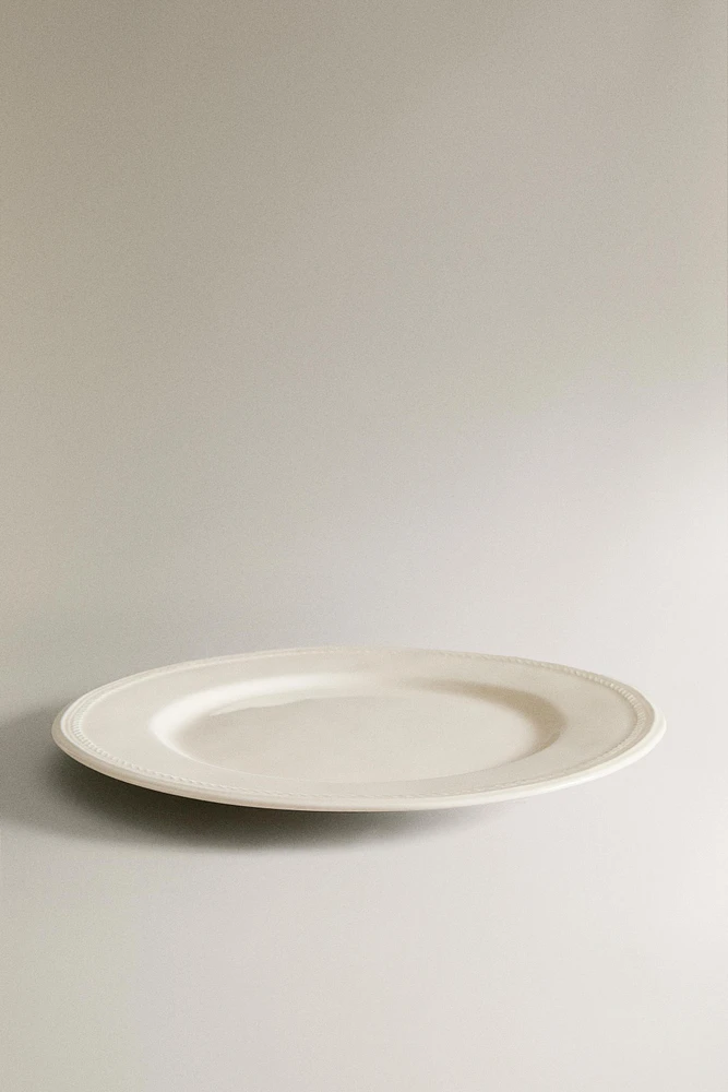 CHAIN EARTHENWARE DESSERT PLATE