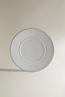 ECRU RIM DINNER PLATE