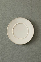 ECRU RIM DESSERT PLATE