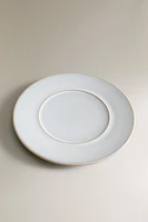 ECRU RIM DESSERT PLATE