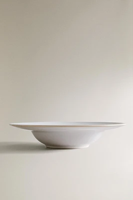 PASTA PLATE WITH ECRU RIM