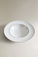 PASTA PLATE WITH ECRU RIM