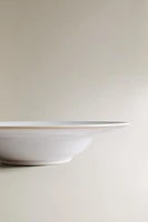 PASTA PLATE WITH ECRU RIM