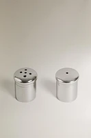 MINI STEEL SALT AND PEPPER SHAKER SET