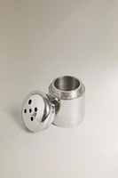 MINI STEEL SALT AND PEPPER SHAKER SET