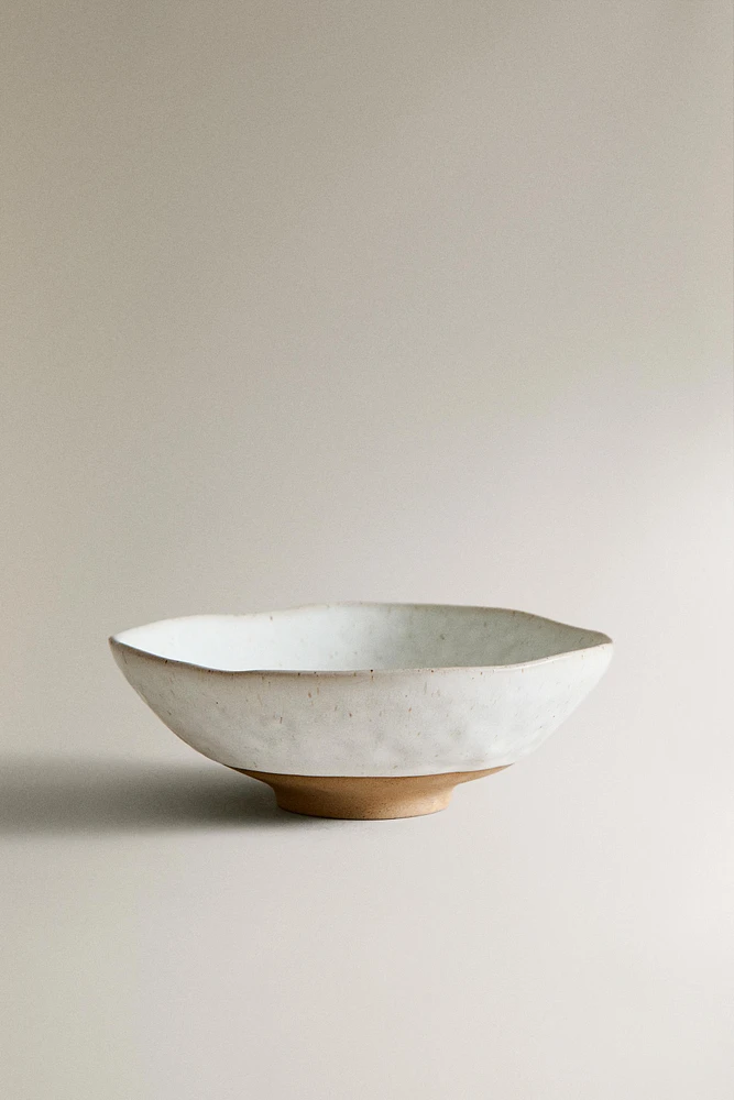 TEXTURED STONEWARE BOWL