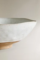 TEXTURED STONEWARE BOWL