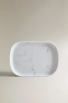 MARBLE-EFFECT BATHROOM TRAY