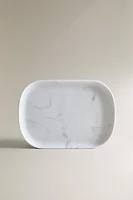 MARBLE-EFFECT BATHROOM TRAY