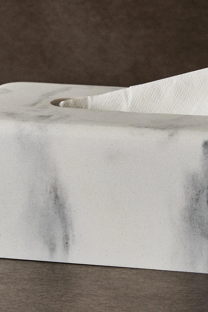 MARBLE-EFFECT TISSUE BOX