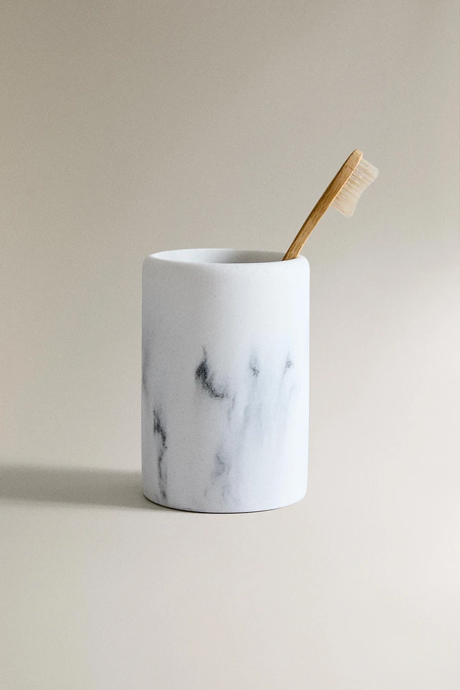 MARBLE PATTERN TOOTHBRUSH HOLDER