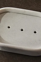 MARBLE-EFFECT BATHROOM SOAP DISH