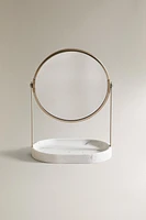 MARBLE-EFFECT MIRROR