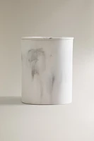 MARBLE-EFFECT BATHROOM TRASH CAN