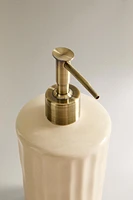 SOAP DISPENSER WITH RAISED DESIGN