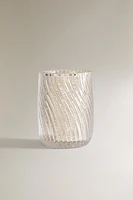 MERCURIZED GLASS TOOTHBRUSH HOLDER