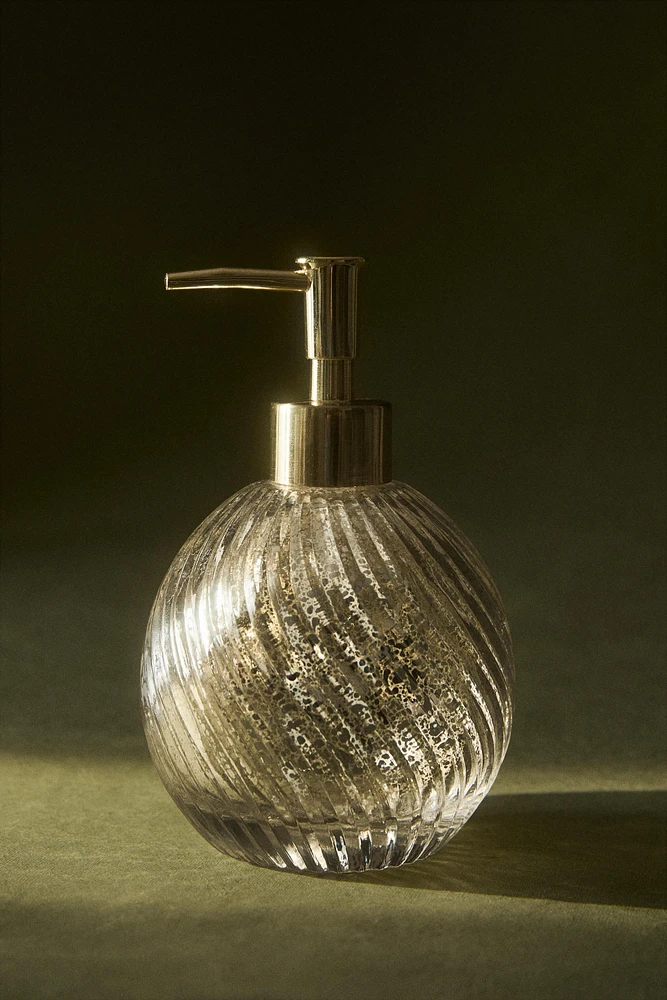 MERCURIZED GLASS SOAP DISPENSER