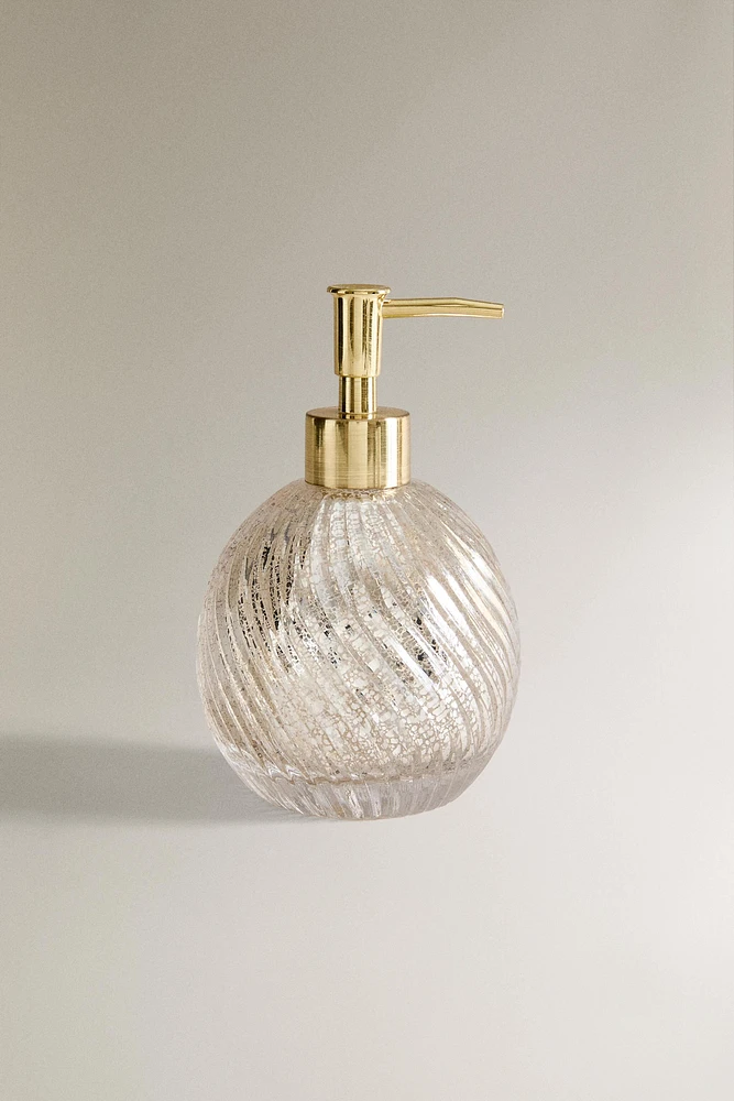 MERCURIZED GLASS SOAP DISPENSER